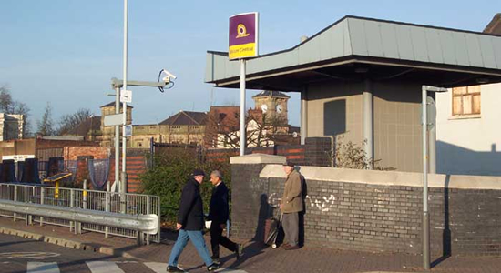 Bilston Central Midland Metro stop entrance