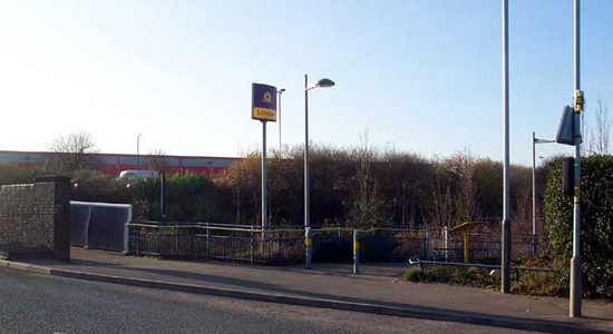 Loxdale Midland Metro stop entrance