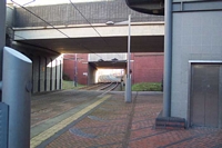Bilston Central Midland Metro stop looking towards Birmingham