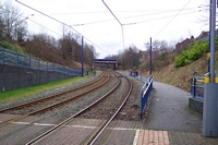 Dudley Street, Guns Village Midland Metro stop towards West Bromwich