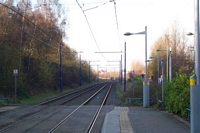Loxdale Midland Metro stop towards Wolverhampton