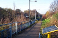 Loxdale Midland Metro stop entrance ramp