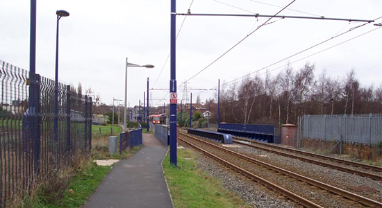 Black Lake Midland Metro stop from Swan Lane
