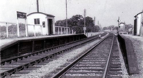 Cutnall Green halt, 1962 (Lens)