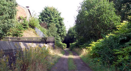 Granville Street station trackbed