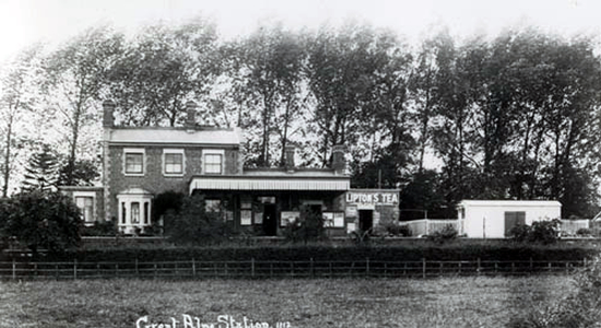 Great Alne station postcard