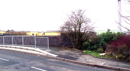 Rood End station entrance site, Rood End Road