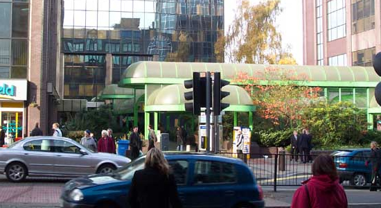 Snow Hill station etnrance, Colmore Row