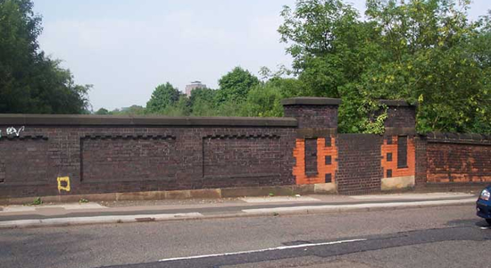 Somerset Road station entrance remnants