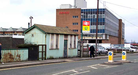 Spring Road station disused booking 'hut'