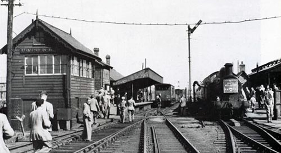 Stratford upon Avon (Old Town) station 1955 (Hugh Ballantyne)