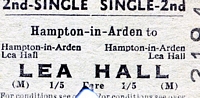 Hampton in Arden station ticket