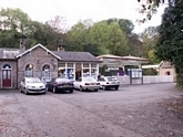 Matlock station entrance and station building