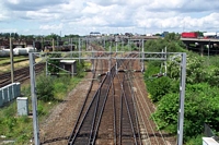 Footbridge towards Walsall