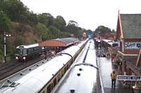 Footbridge towards Kidderminster