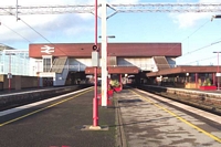 Station building from platform 2