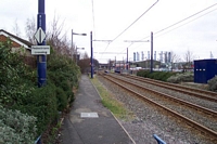 Black Lake Midland Metro stop looking towards Swan Village