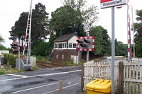 Blakedown station, Mill Lane level crossing and signal box