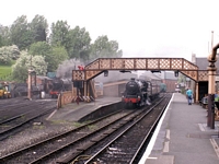 Bridgnorth station view with footbridge