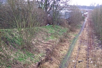 Brockmoor Halt site from Moor Street bridge