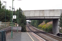 Bromsgrove station Looking towards Lickey incline