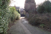 View down entrance