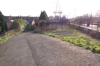 View down entrance