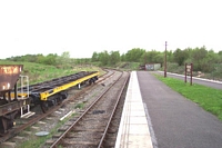 Disused wagons at Chasewater Heaths station