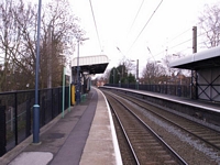 Chester Road station Lichfield platform looking North