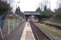 Claverdon station looking towards Leamington Spa
