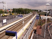Coleshill Parkway station looking towards Whitacre