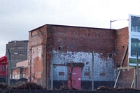 Curzon Street station site viewed from canal