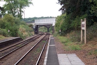 Danzey station Birmingham platform towards Henley