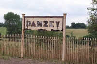Rotting Danzey station sign