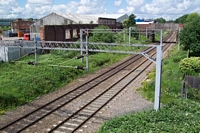 Darlaston (James Bridge) station site from Walsall Road bridge