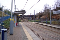 Dartmouth Street Midland Metro stop Wolverhampton platform