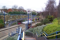 Dartmouth Street Midland Metro stop entrance pathway