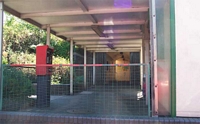 Dudley Port station entrance tunnel & PERTIS