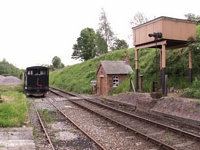 Eardington station looking South with water tower