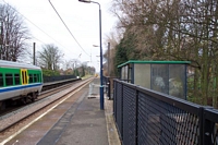 Erdington station 1970s platform shelter