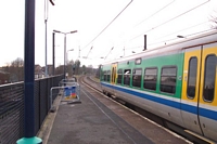 Erdington station view towards Birmingham