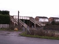 Fernhill Heath station footbridge, Station Rd