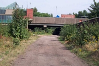 Five Ways station Midland Railway goods line looking North