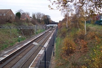 Gravelly Hill station view from Hillaries Road