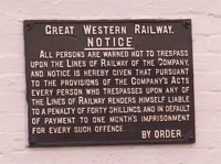 Great Alne station GWR plaque