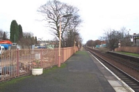 Hall Green station looking towards Birmingham
