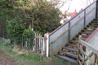 Hammerwich station Lichfield platform side of footbridge