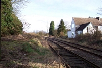 Hammerwich station site from trackbed