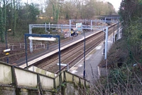 Hampton-in-Arden station from High Street bridge