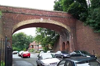 Harborne station Park Hill Road bridge